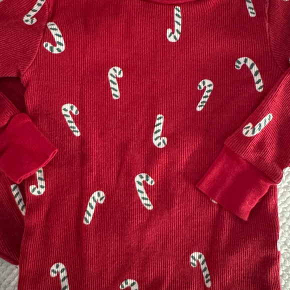 Carter's Red Candy Cane Pajama Set Holiday Christmas 18 months - Picture 3 of 5